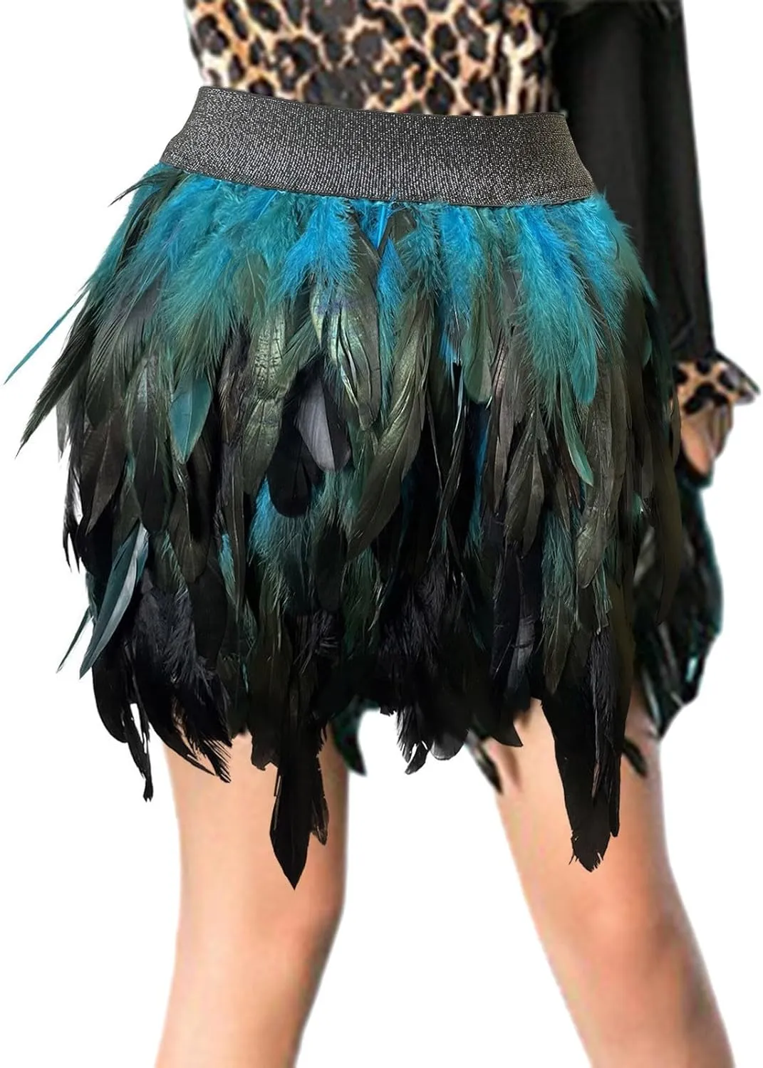 Adult Tutu Skirts for Women Elastic Waist Tutu Layered Puffy Fairy Skirts Long Slit Skirt Tule Skirt