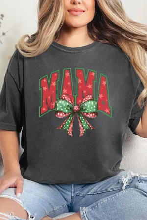 Arched Red And Green Mama Comfort Colors Adult Ring-Spun Cotton Tee