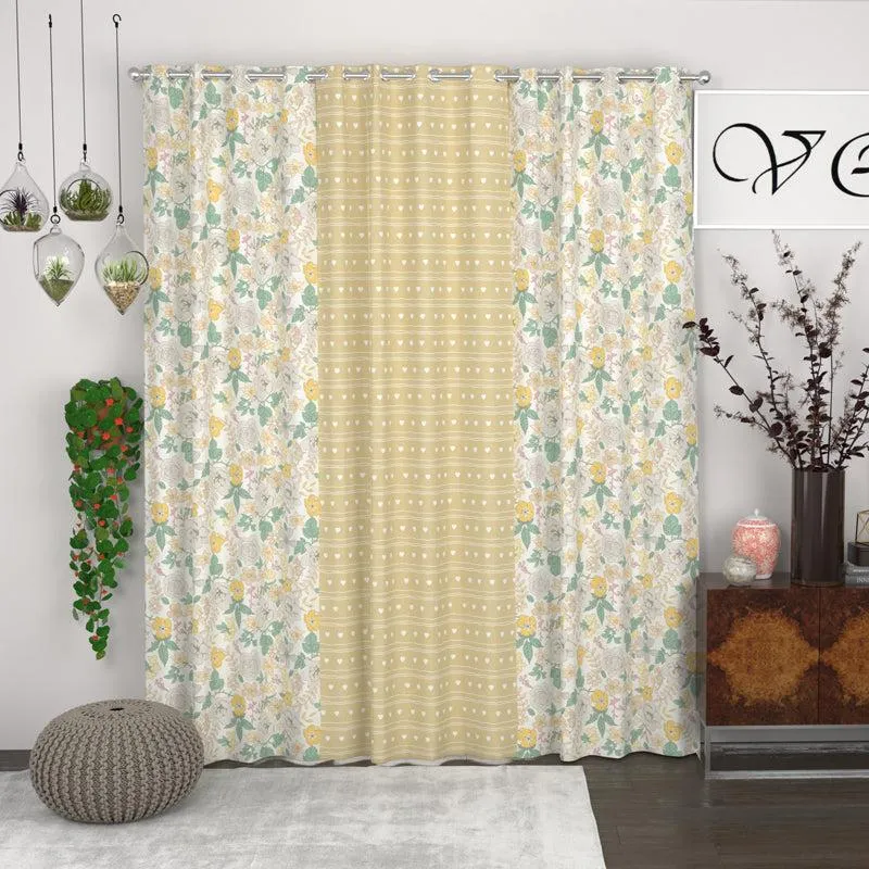 Avery Printed Curtain - Set Of Three