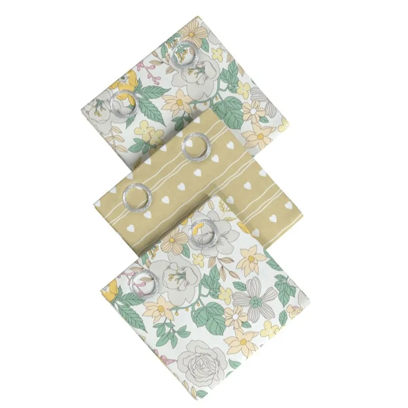 Avery Printed Curtain - Set Of Three
