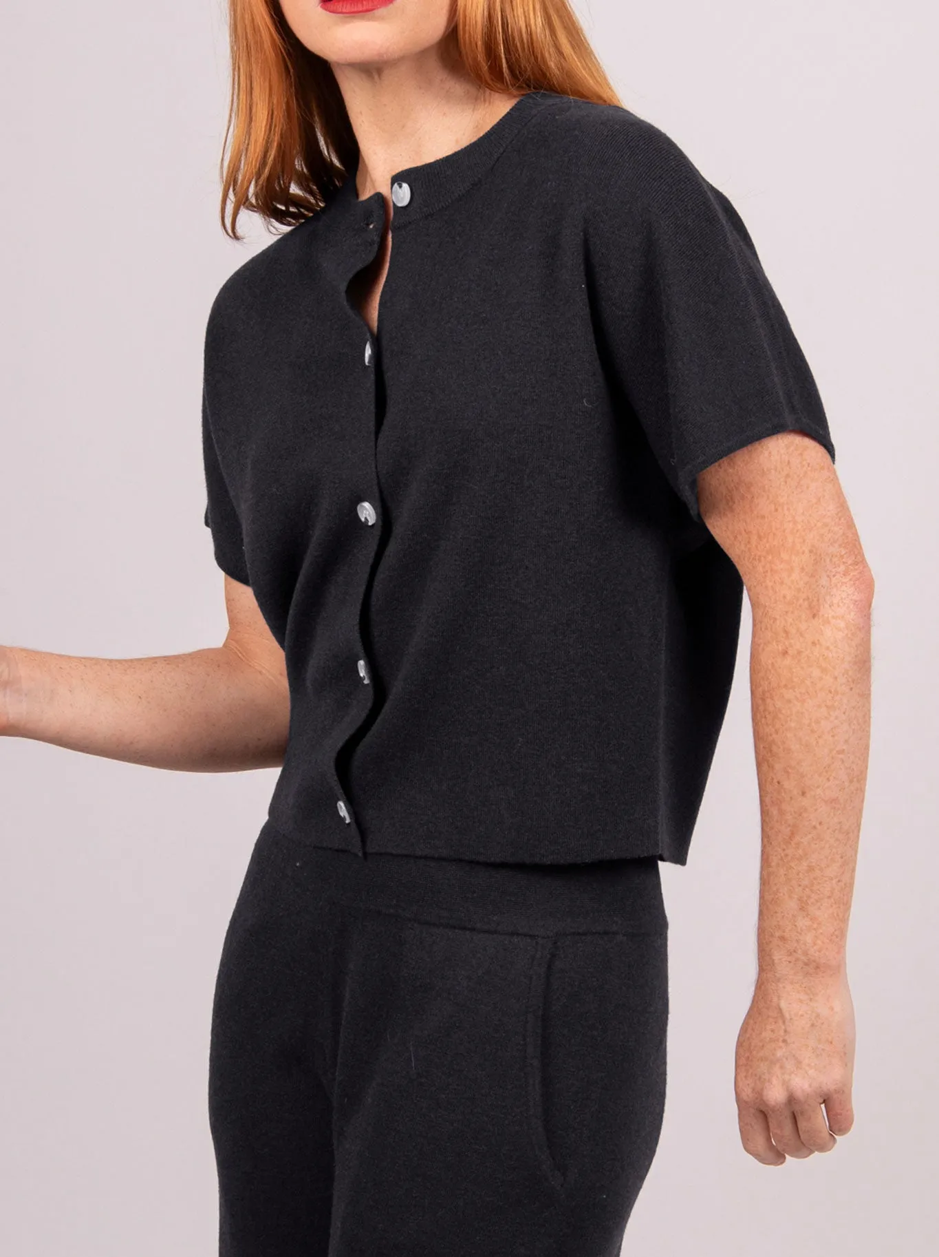 BRIDGE & LORD CROPPED BUTTON VEST