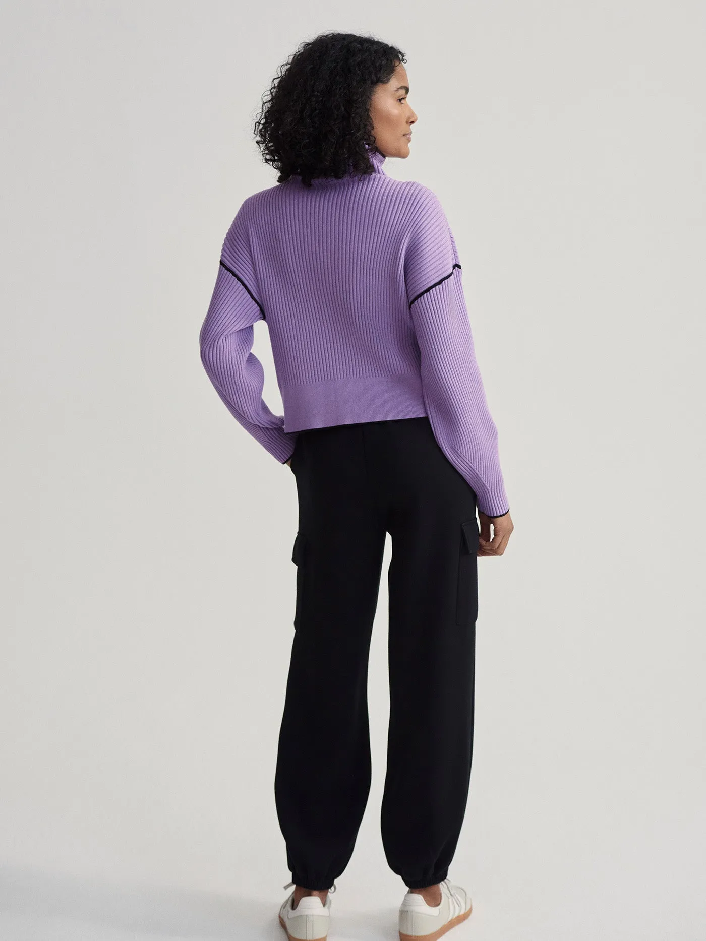 Carmen Zip-Through Rib Knit