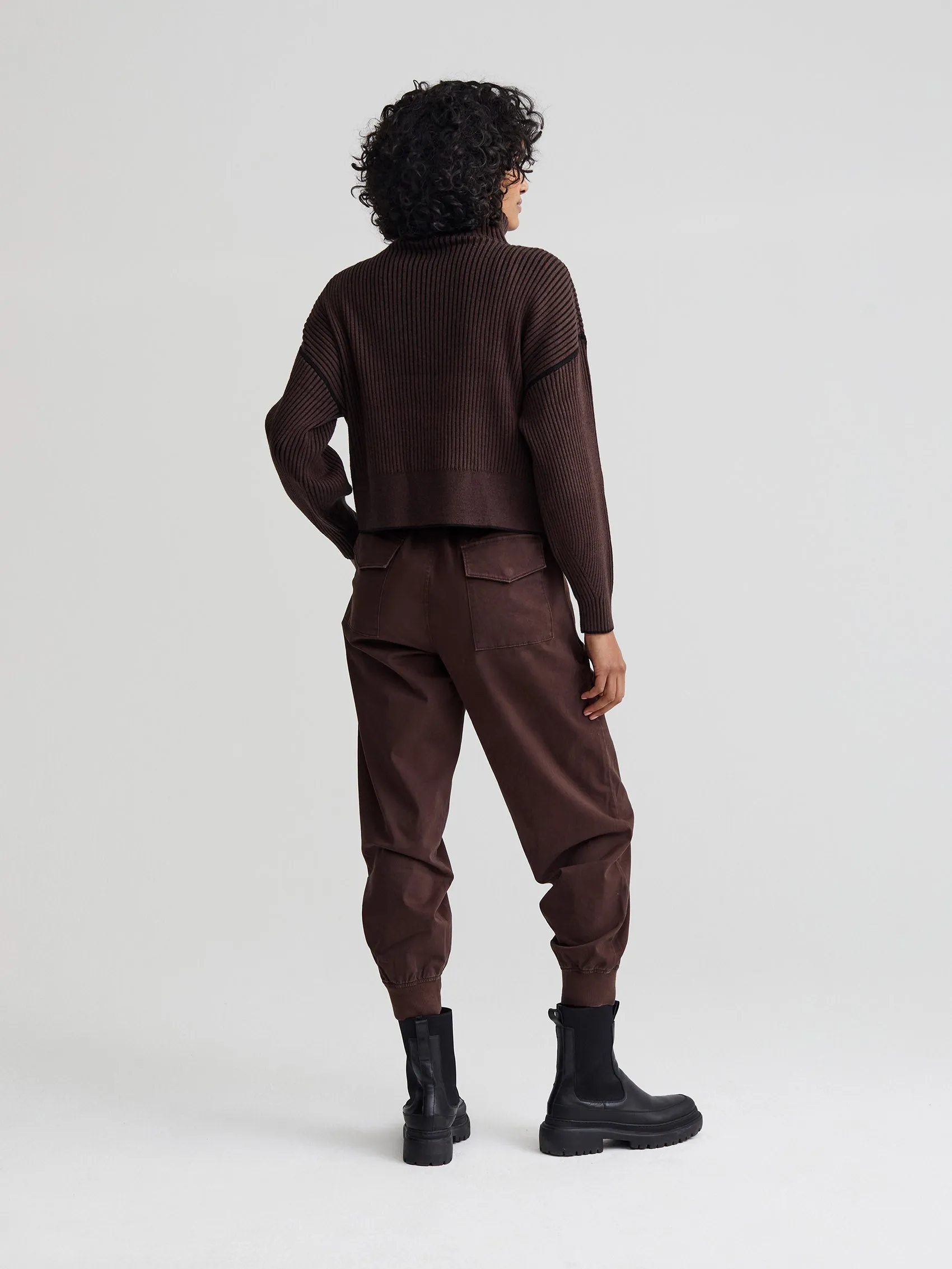 Carmen Zip-Through Rib Knit