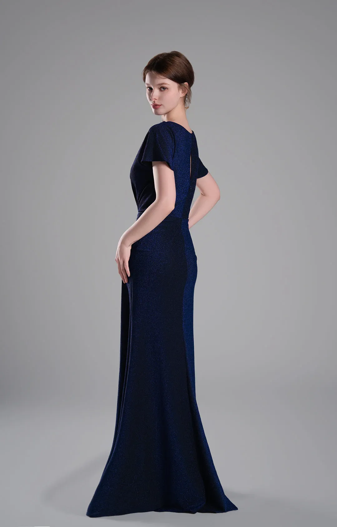Chic Draped V-Neckline Twisted Waist A-line Dresses