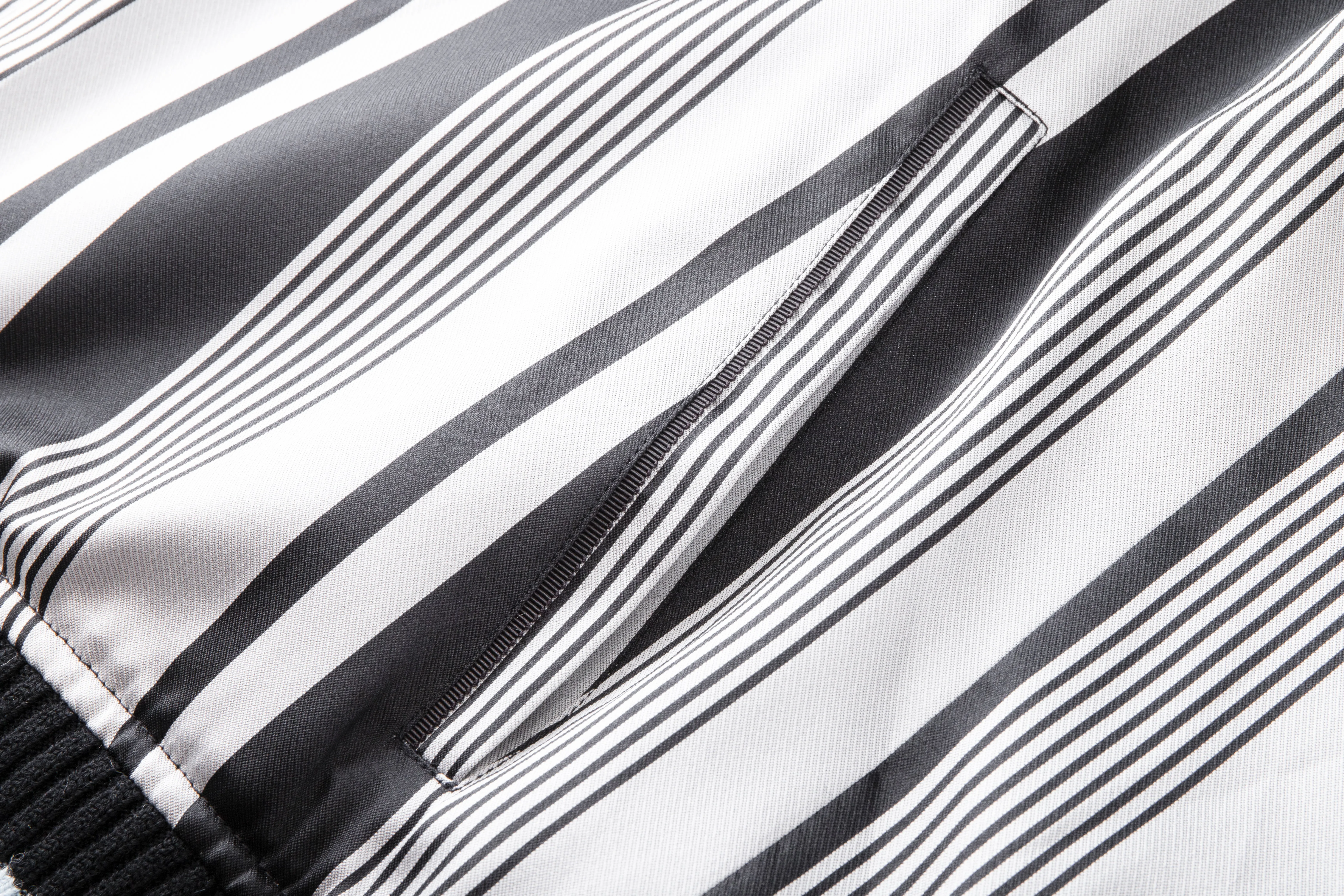 Contrast Lining Jersey Jacket