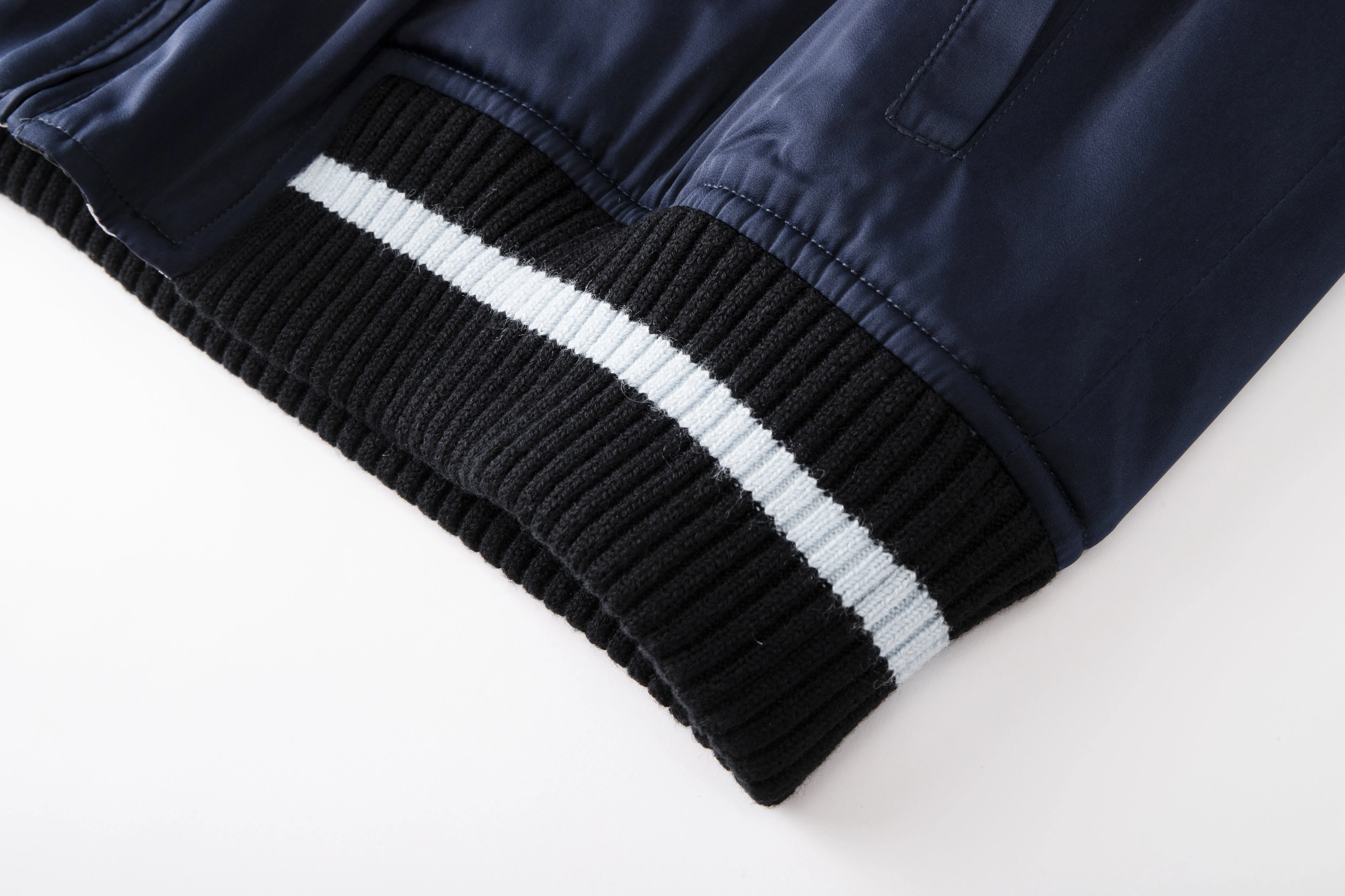 Contrast Lining Jersey Jacket