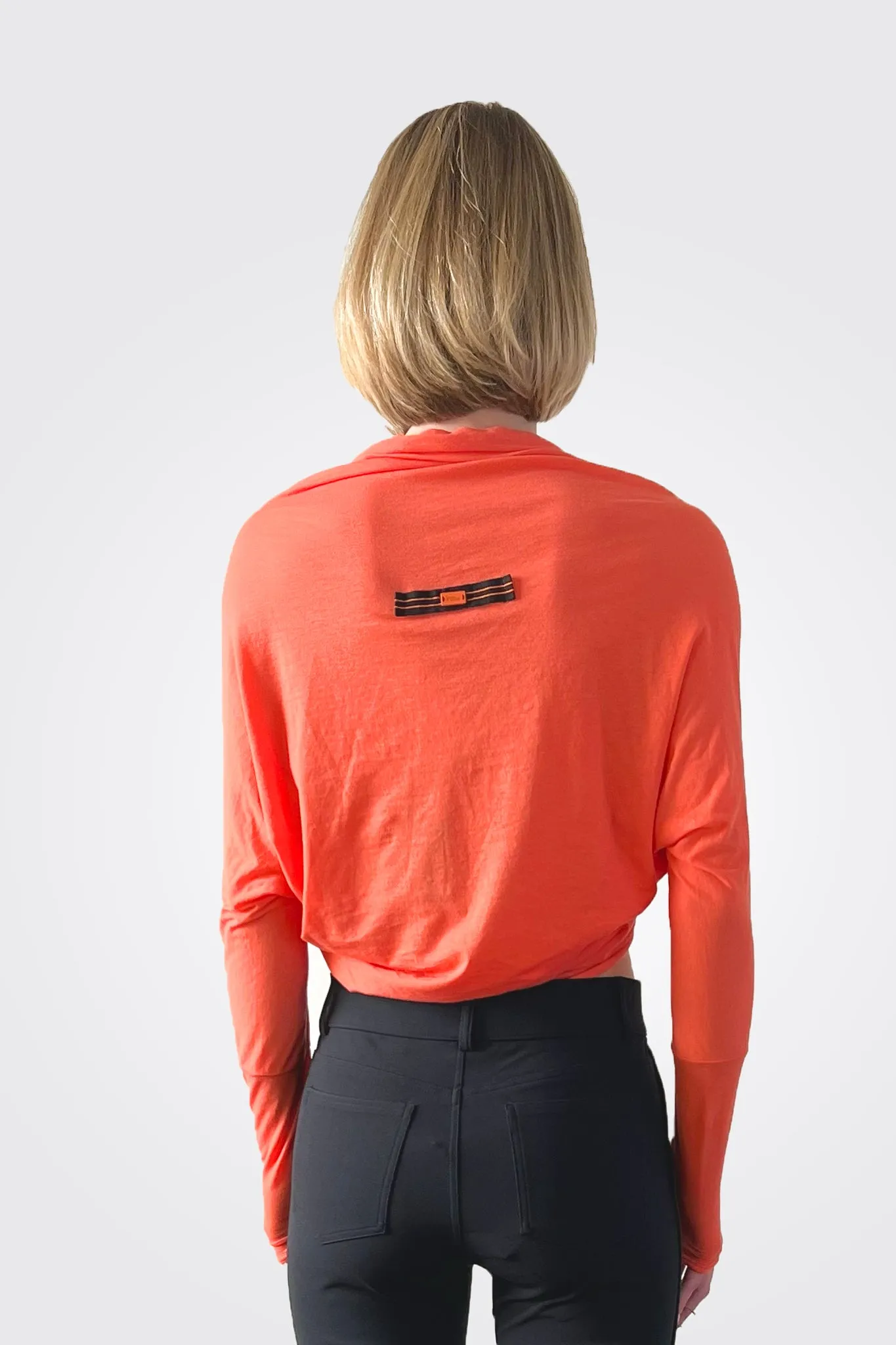 Cropped Mini Cardigan - Coral