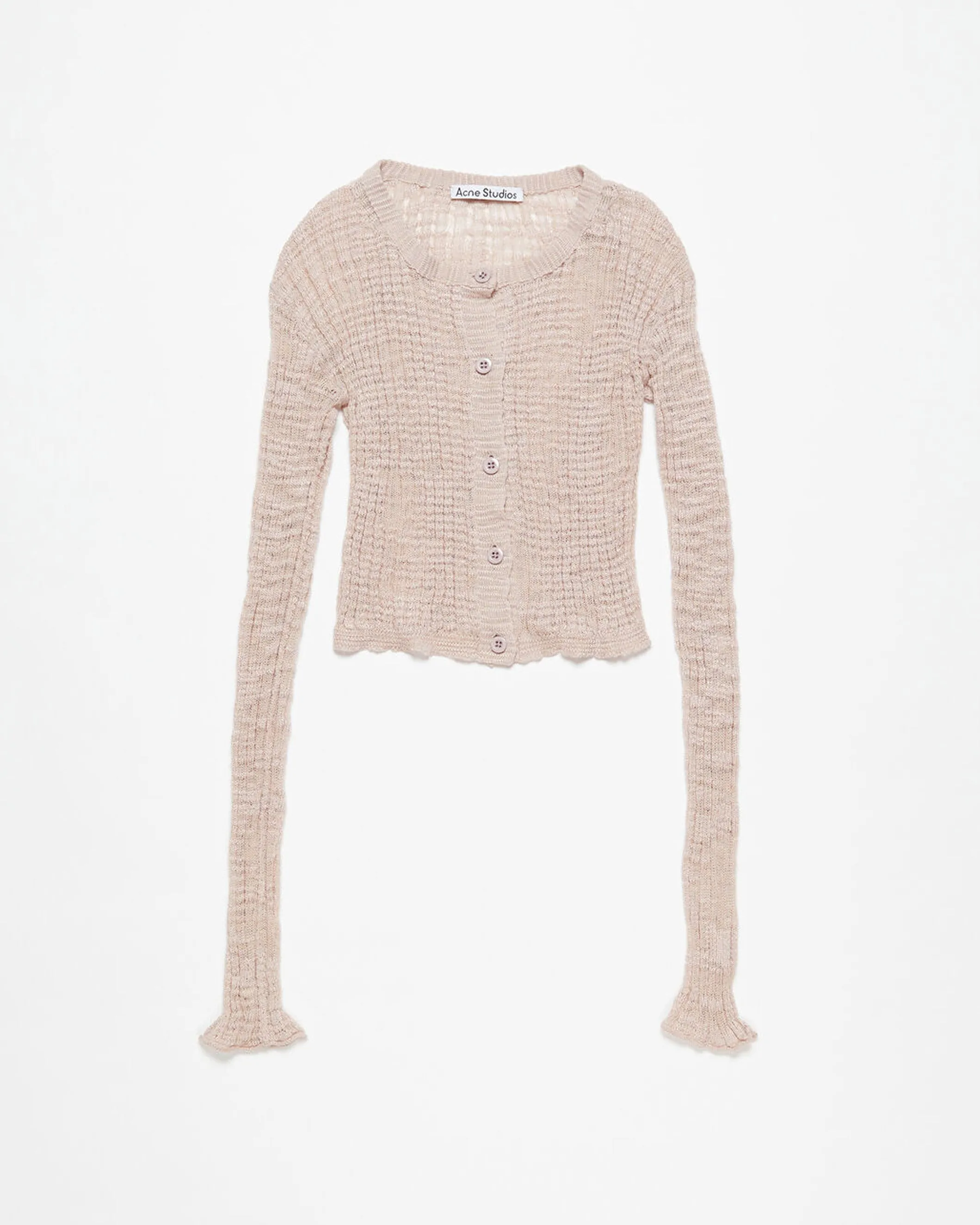 Cropped Rib Cardigan