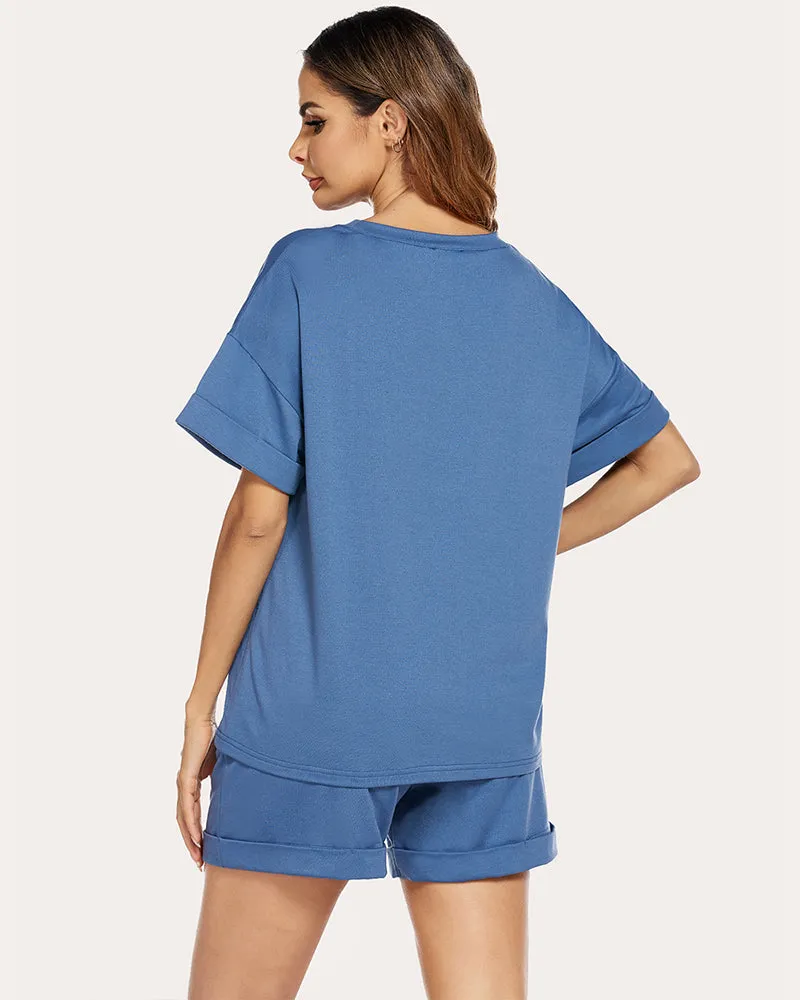 Ekouaer Womens Cotton Lounge Sets Soft Outfits (US Only)