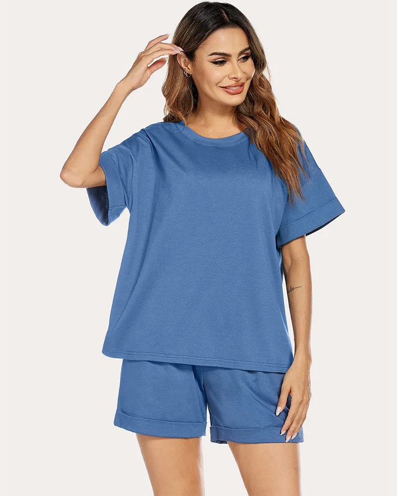 Ekouaer Womens Cotton Lounge Sets Soft Outfits (US Only)