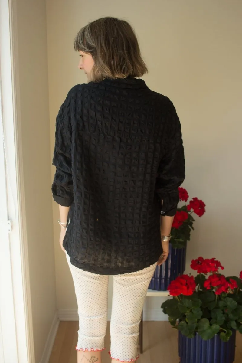Eliza Faulkner Marcie Mesh Capri Legging (Polkadot)