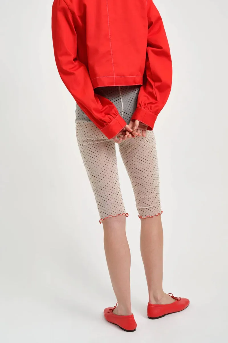 Eliza Faulkner Marcie Mesh Capri Legging (Polkadot)