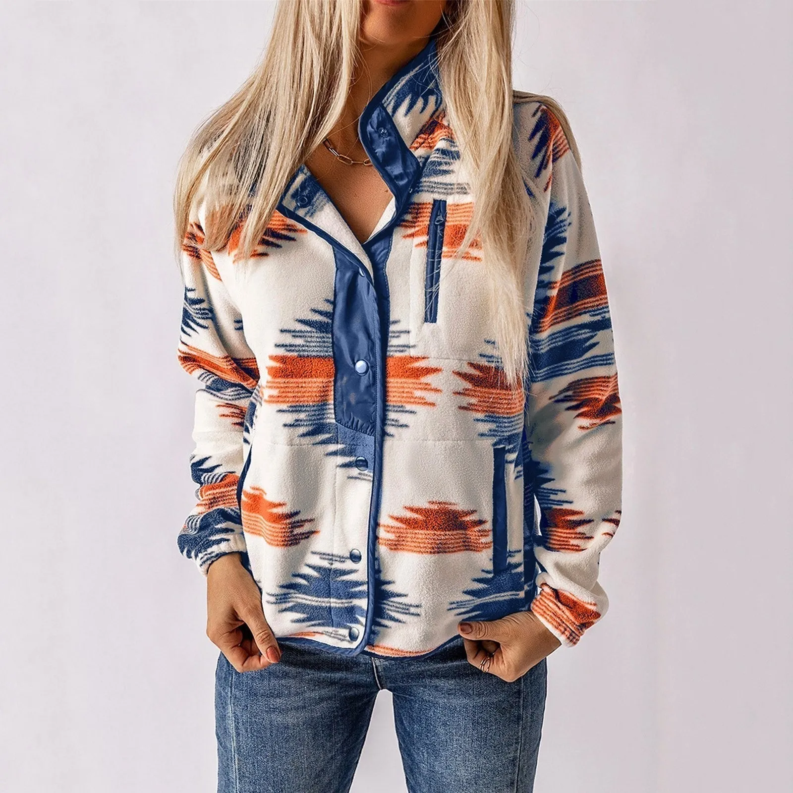 EVETTE  Sophisticated Button-Up Jacket