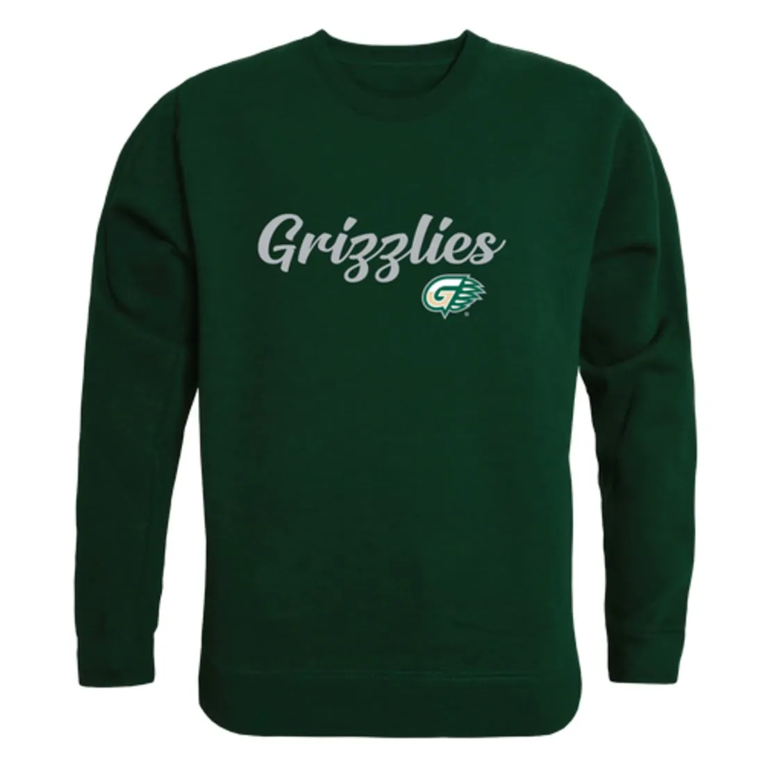 Georgia Gwinnett College Grizzlies Script Fleece Crewneck Pullover Sweatshirt