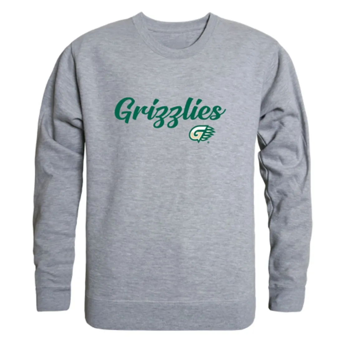 Georgia Gwinnett College Grizzlies Script Fleece Crewneck Pullover Sweatshirt