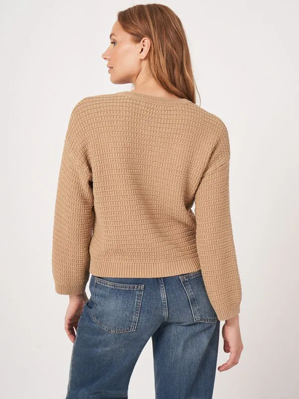 Gold Textured Cardigan