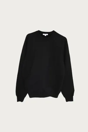 Heavy Gusset Crewneck - Black