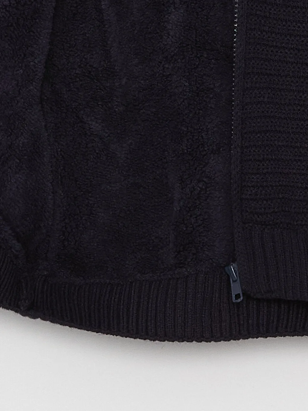 Hooded Basic Long Sleeve Boys Knitwear Cardigan