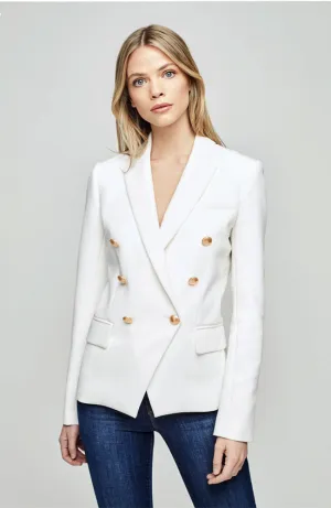 Kenzie Double Breast Jacket in White
