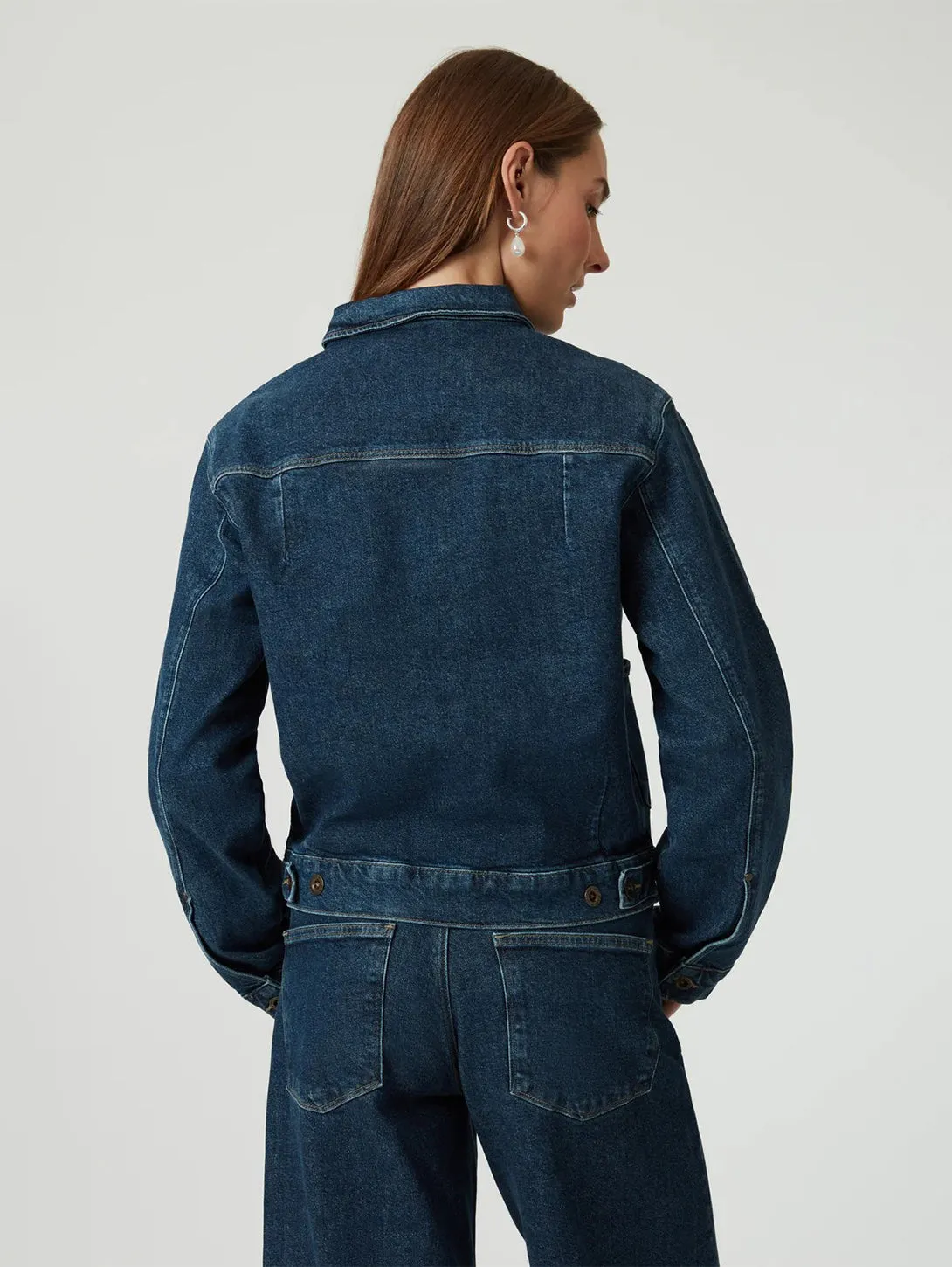 Laurel Denim Jacket - Dark Blue Denim