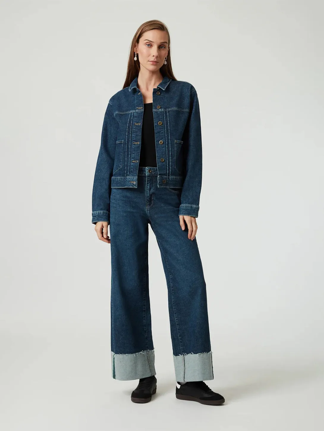 Laurel Denim Jacket - Dark Blue Denim