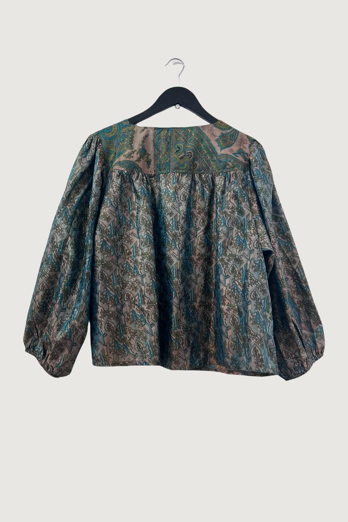Lolita Embroidered Silk Top | Persian Gardens