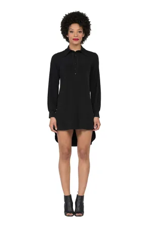 Long Sleeve High Low Shirt Dress