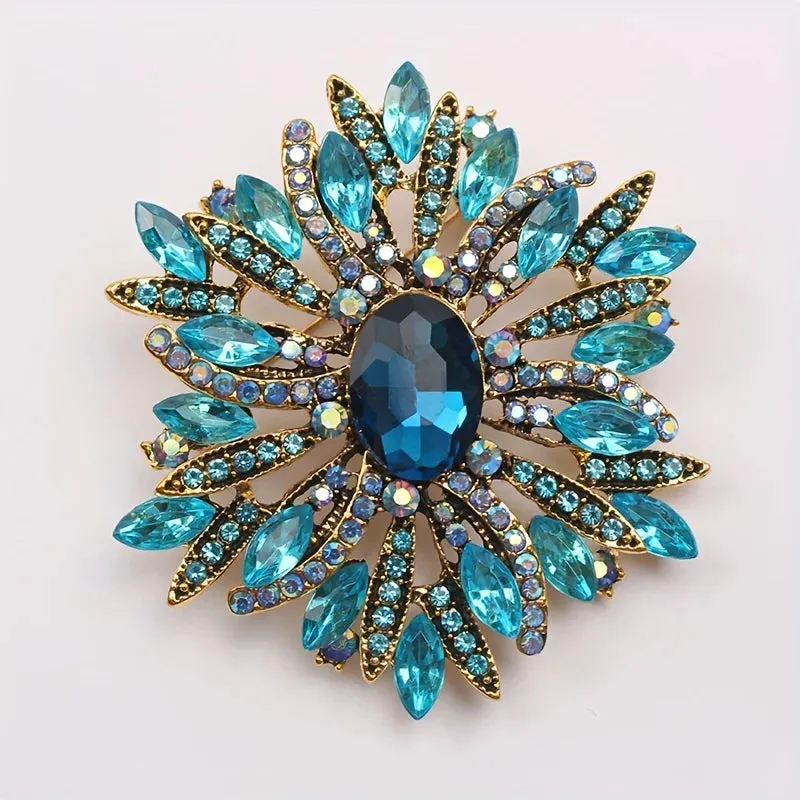 Malti Rhinestone Brooch Pin