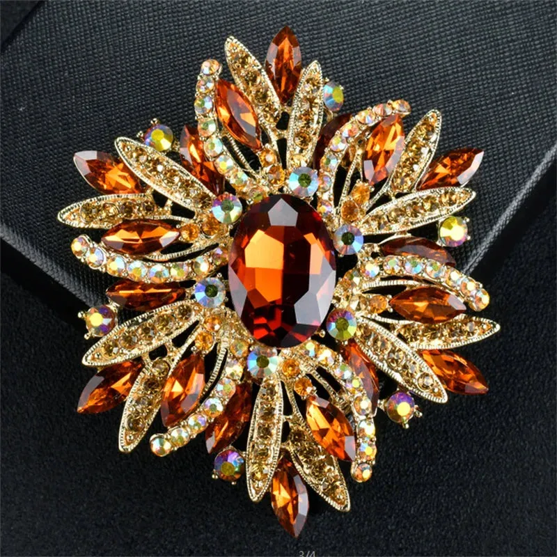 Malti Rhinestone Brooch Pin