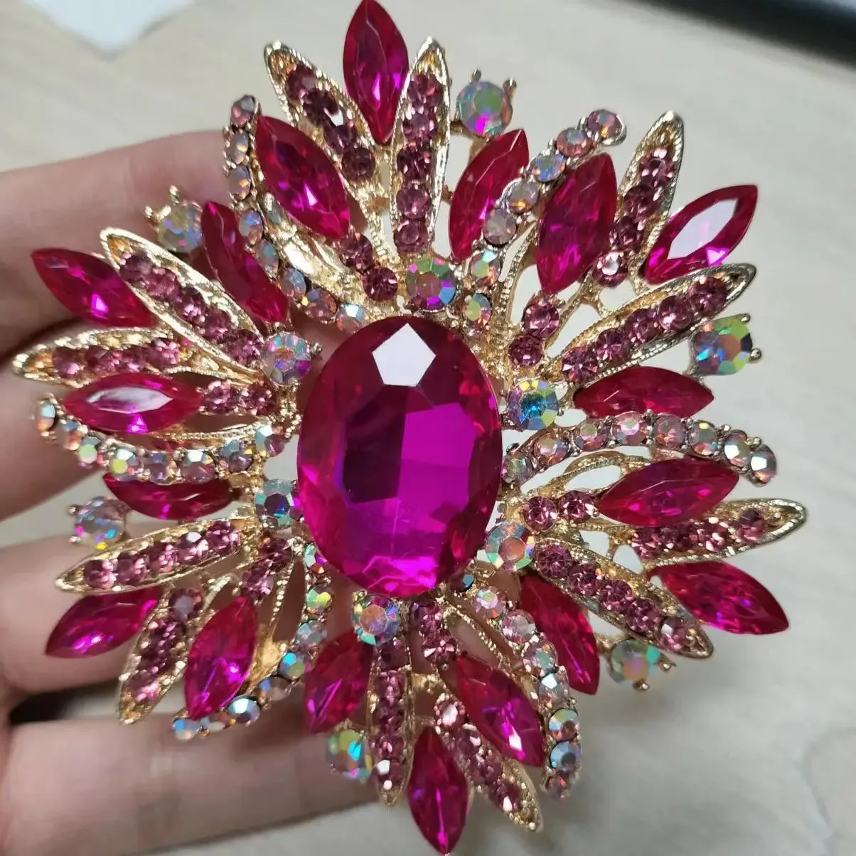 Malti Rhinestone Brooch Pin