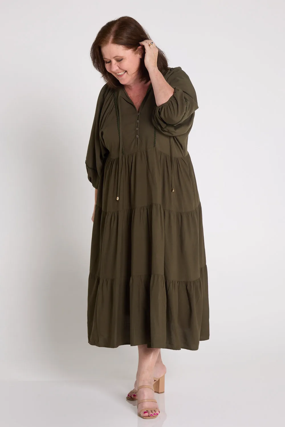 Mata Dress - Khaki