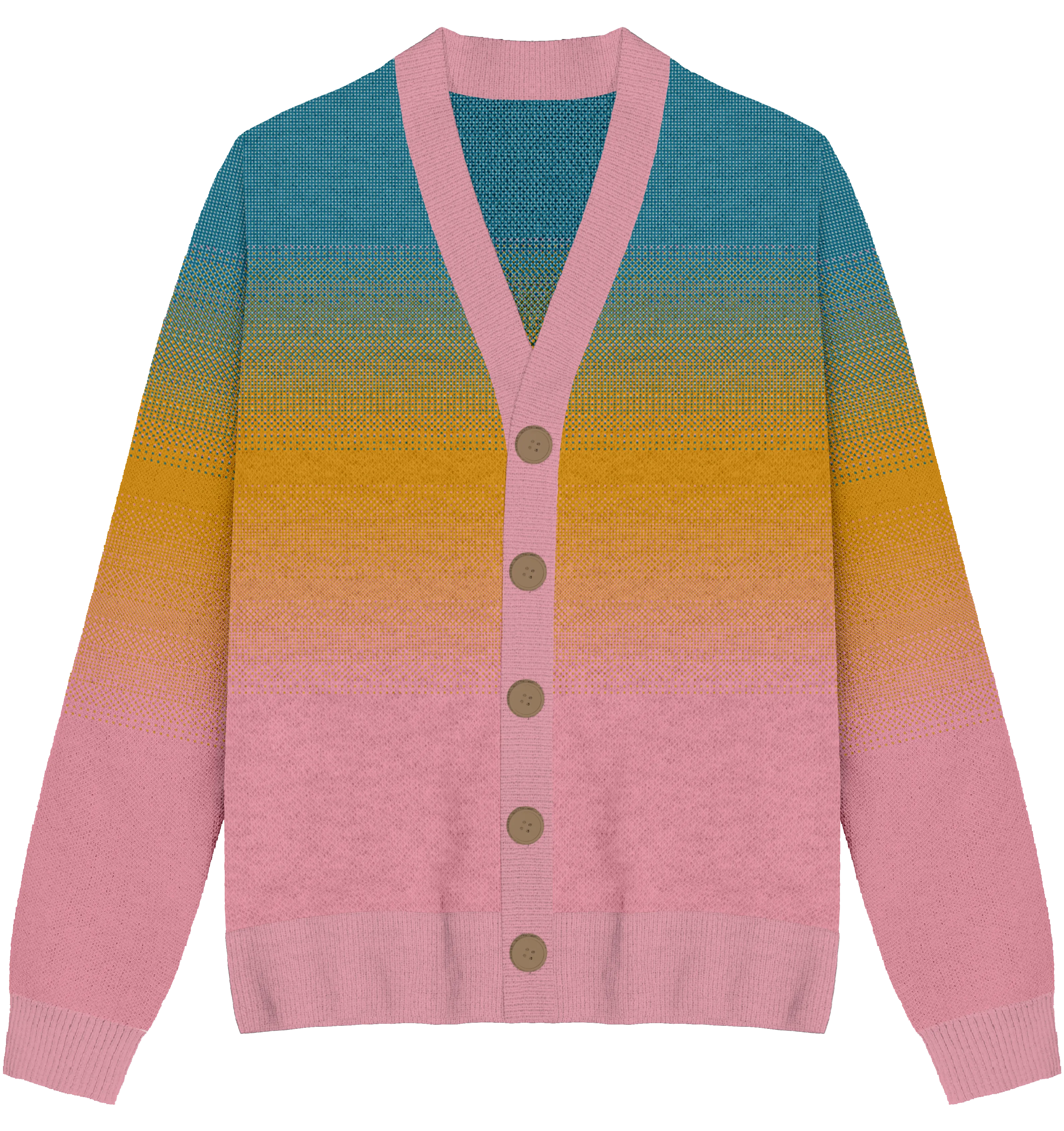 Pansexual Faded Knit Cardigan