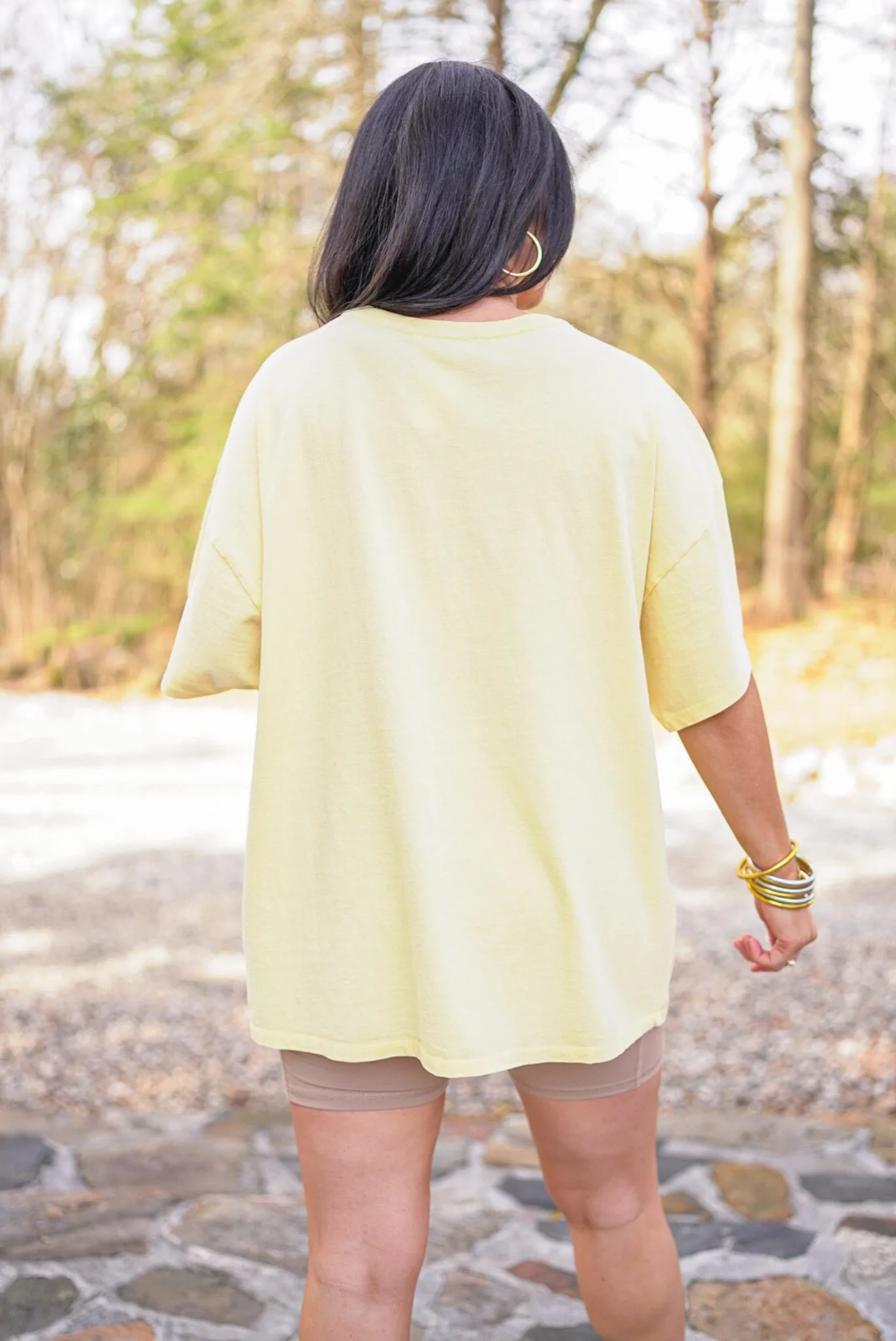 Perfect Happiness Washed Yellow Tee