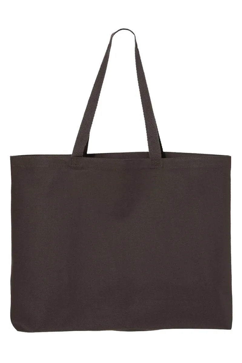 Pink Bow Love Like Jesus Canvas Jumbo Tote