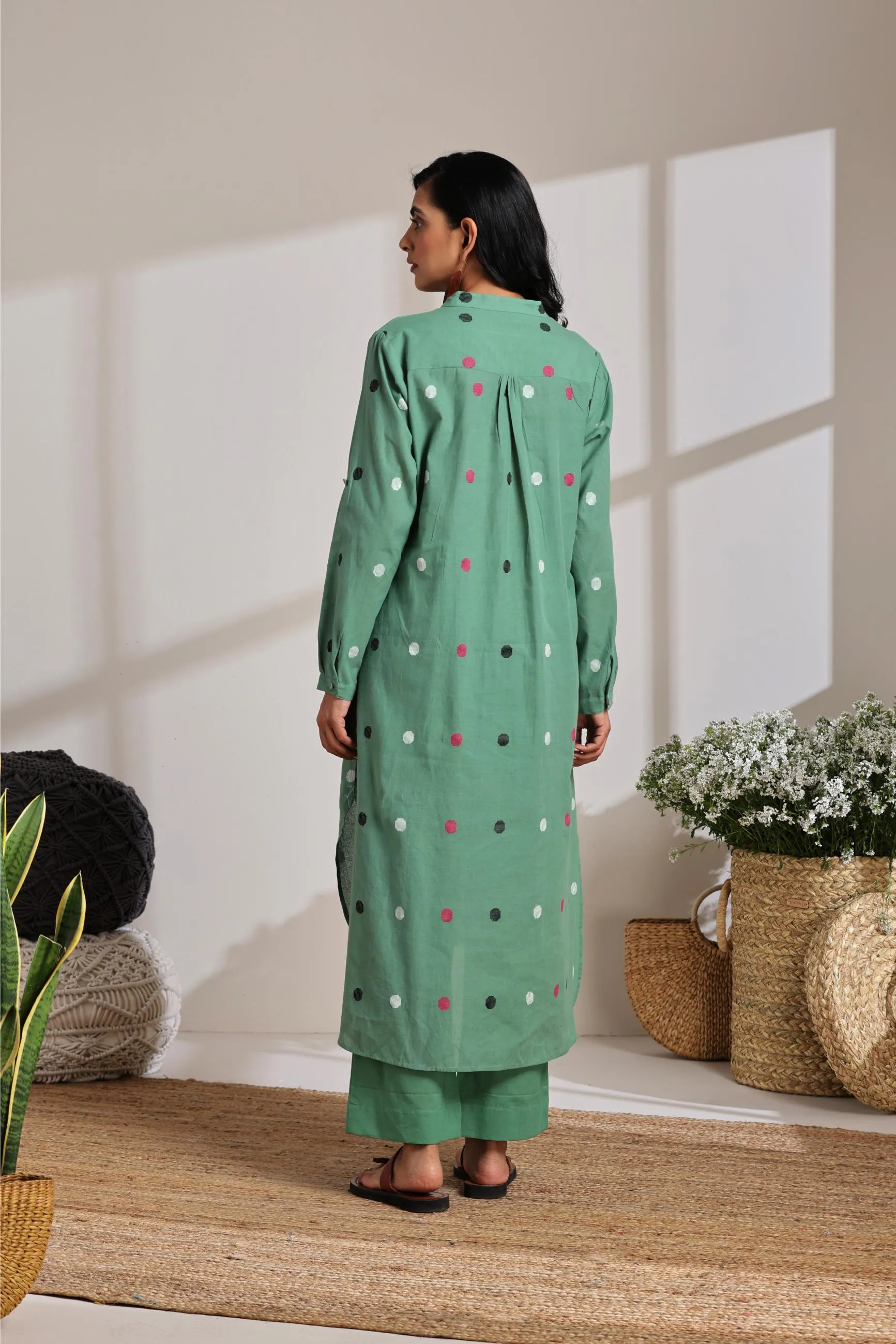 Polka Green Co-Ord Set