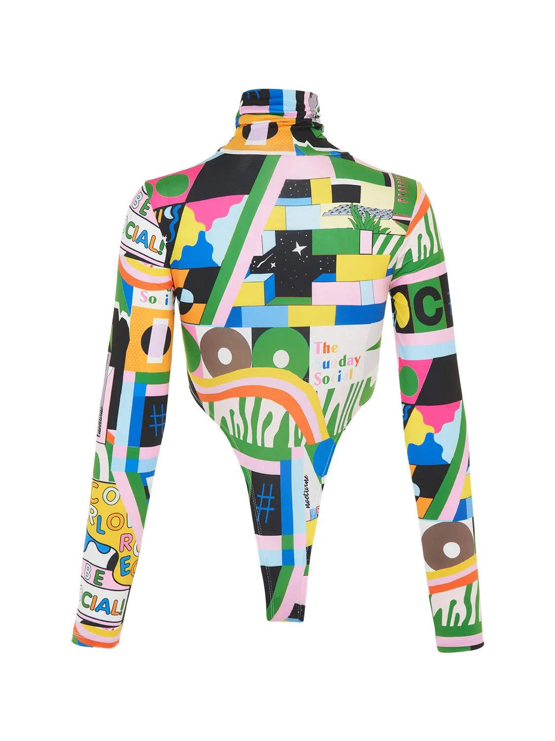 Printed Cut Out Bodysuit