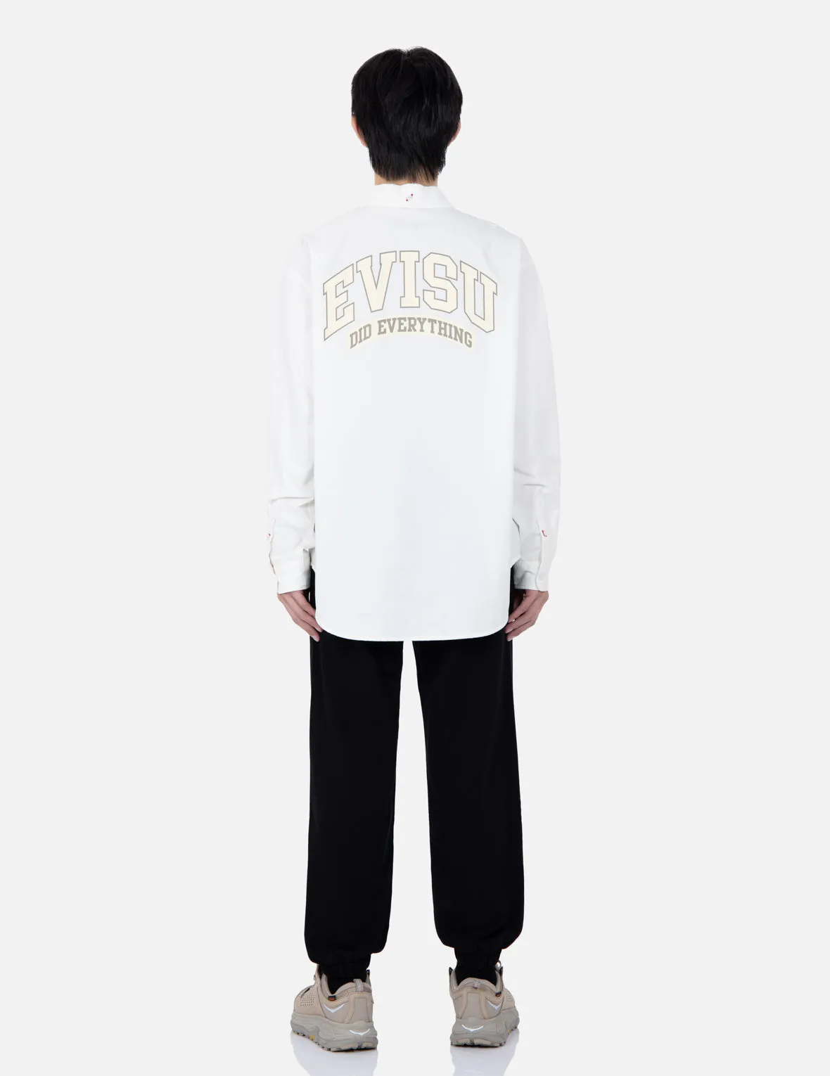 Retro Logo Print Oversized Shirt