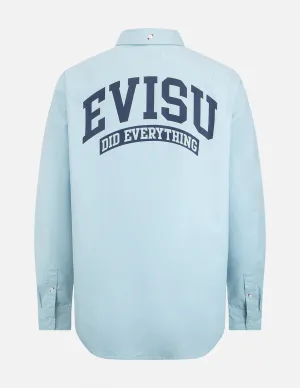 Retro Logo Print Oversized Shirt
