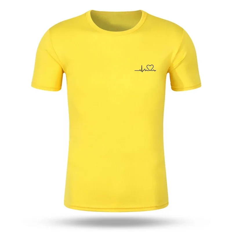 Short Sleeve Tee Fashion Clothing Pullover T Shirt for Men Daily O-Neck Tracksuit 2024 Summer Jogging Casual Quick Drying Tops