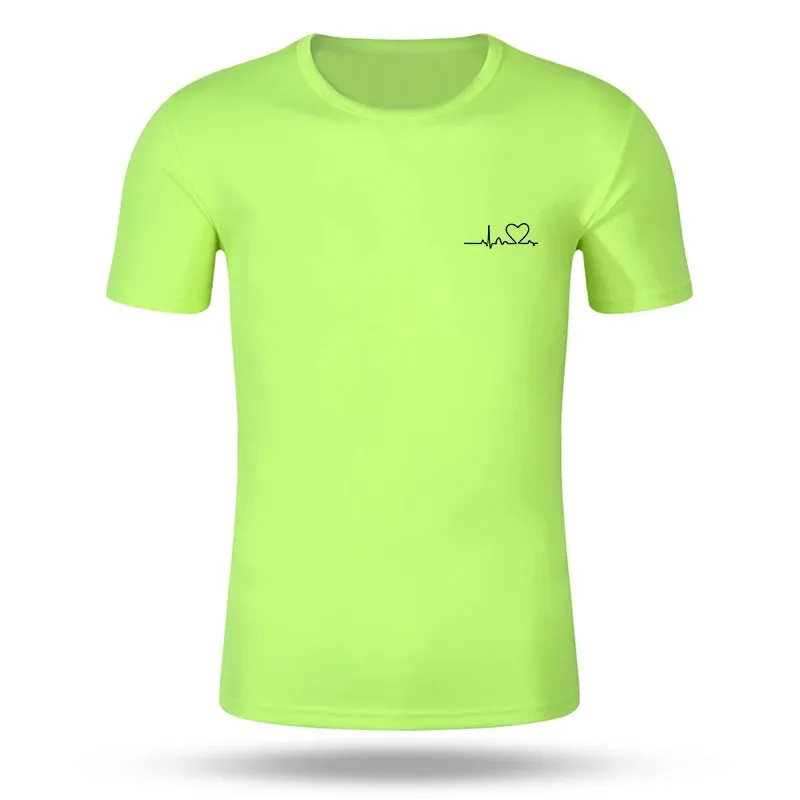 Short Sleeve Tee Fashion Clothing Pullover T Shirt for Men Daily O-Neck Tracksuit 2024 Summer Jogging Casual Quick Drying Tops