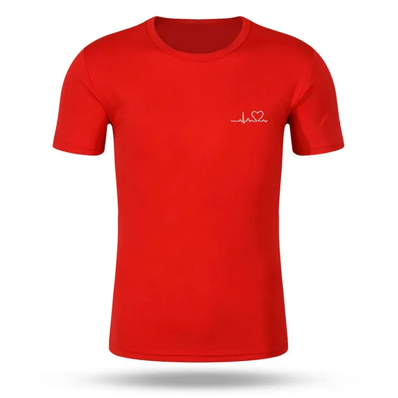 Short Sleeve Tee Fashion Clothing Pullover T Shirt for Men Daily O-Neck Tracksuit 2024 Summer Jogging Casual Quick Drying Tops
