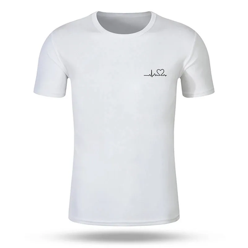 Short Sleeve Tee Fashion Clothing Pullover T Shirt for Men Daily O-Neck Tracksuit 2024 Summer Jogging Casual Quick Drying Tops