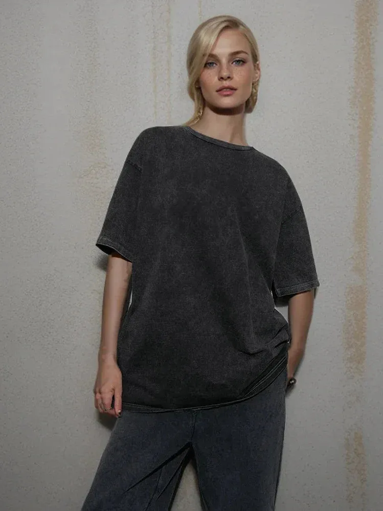 Summer Casual Colorful Loose Cotton Women's T-shirt