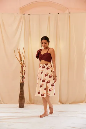 The Conscious Closet Congo Brown Gusty Mindful Women Skirt