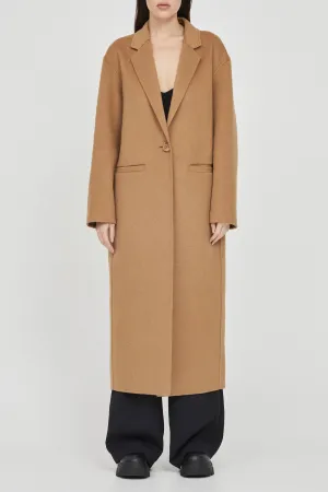 The Double Faced Button Wool Coat