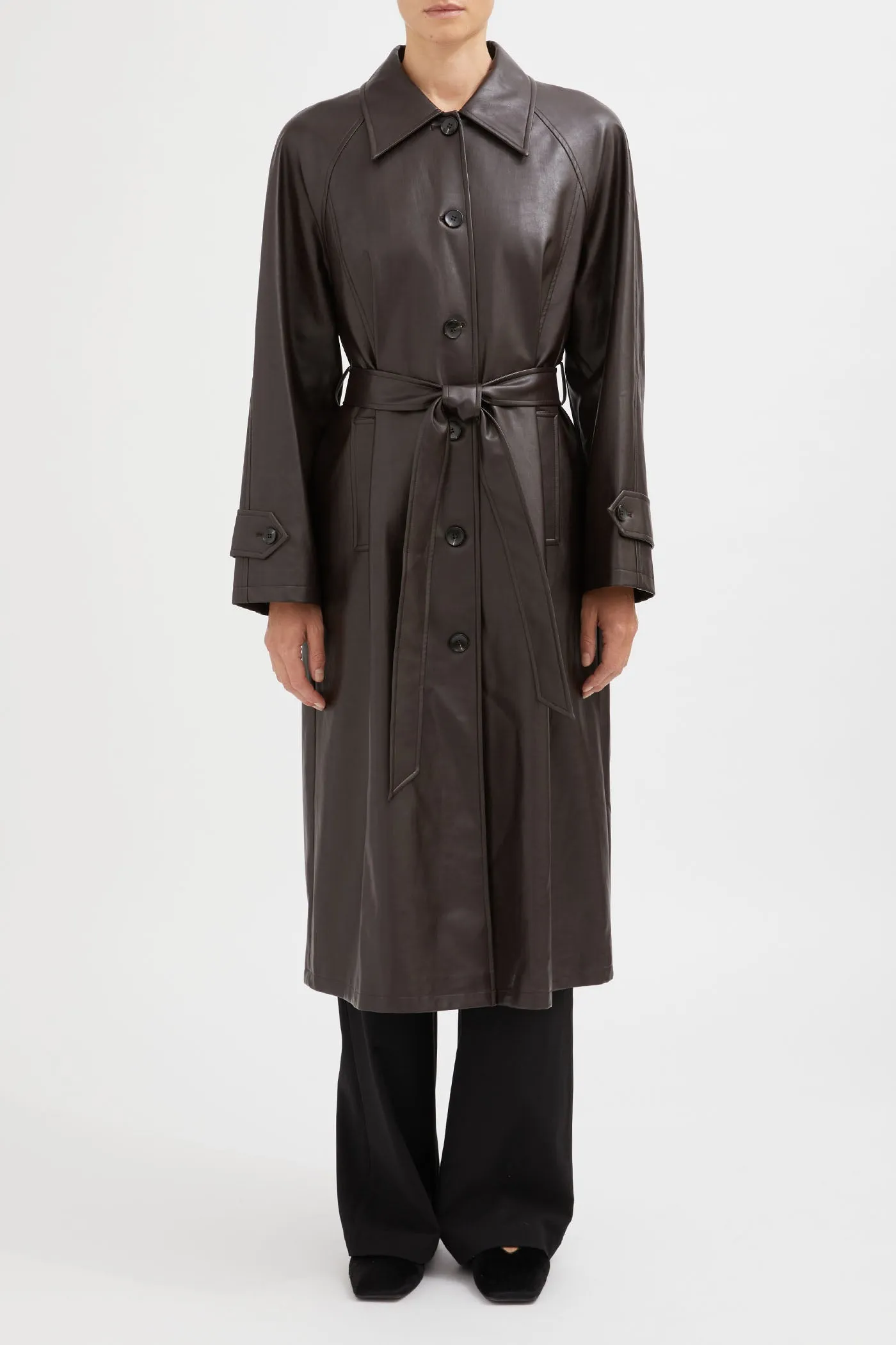 The Vegan Leather Trench Coat