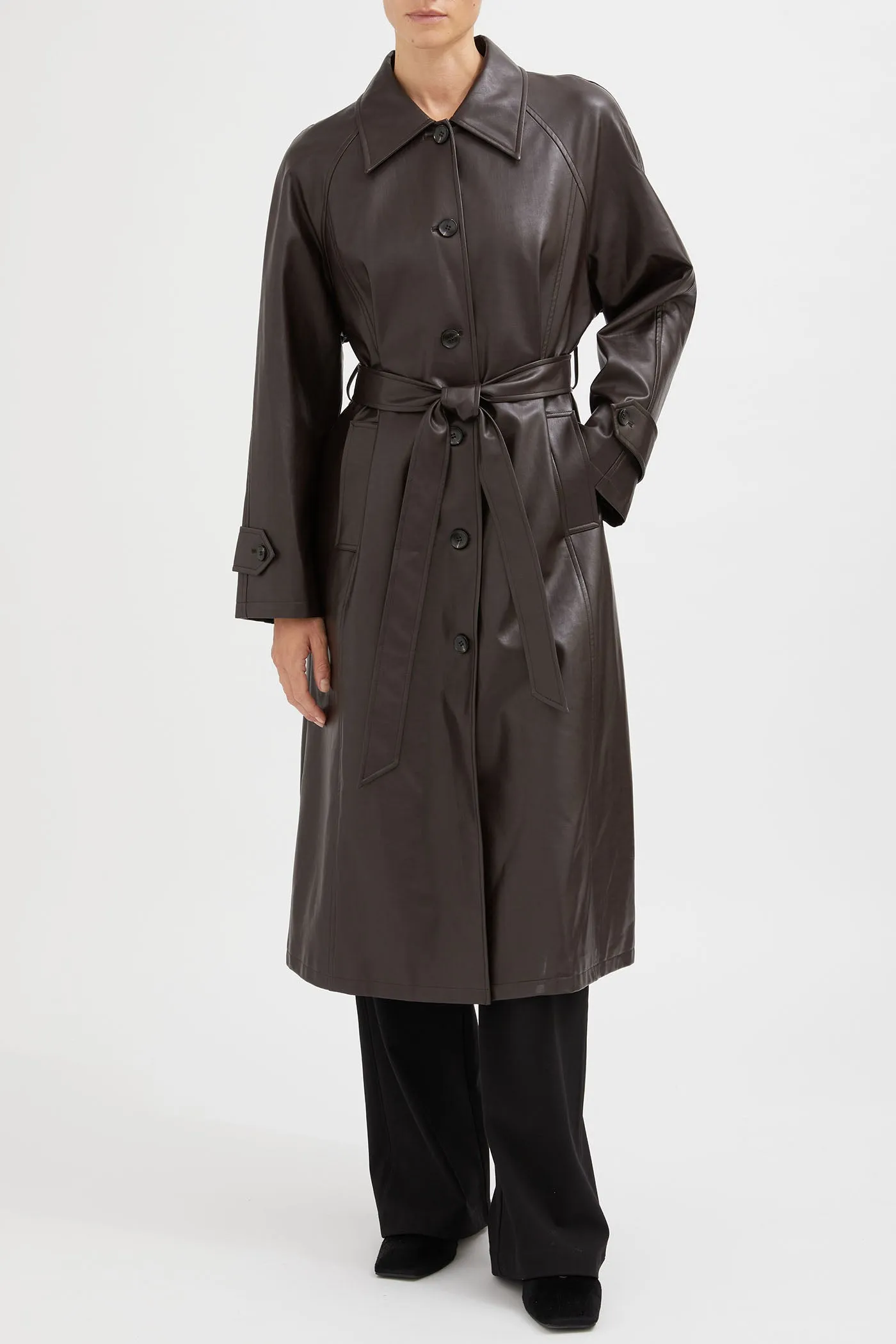 The Vegan Leather Trench Coat