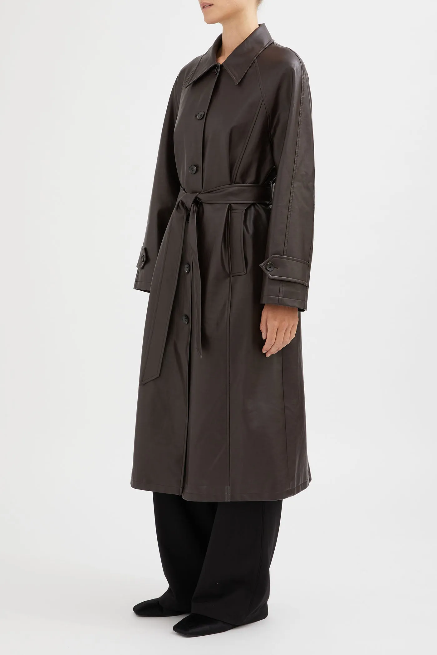 The Vegan Leather Trench Coat