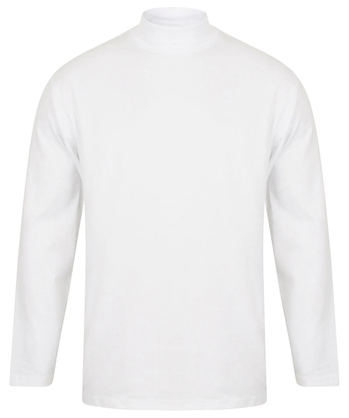 White - Long sleeve roll neck top